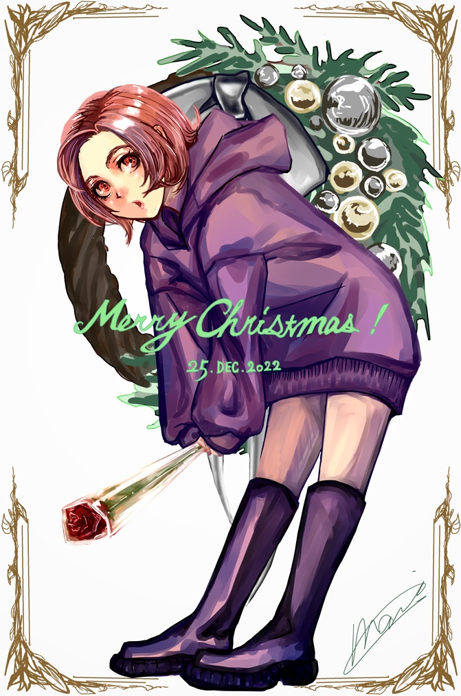 2022クリスマスイラストリングノート