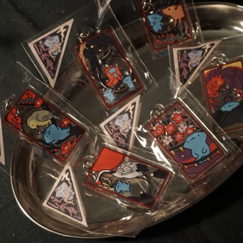 花札アクリルキーホルダー全6種