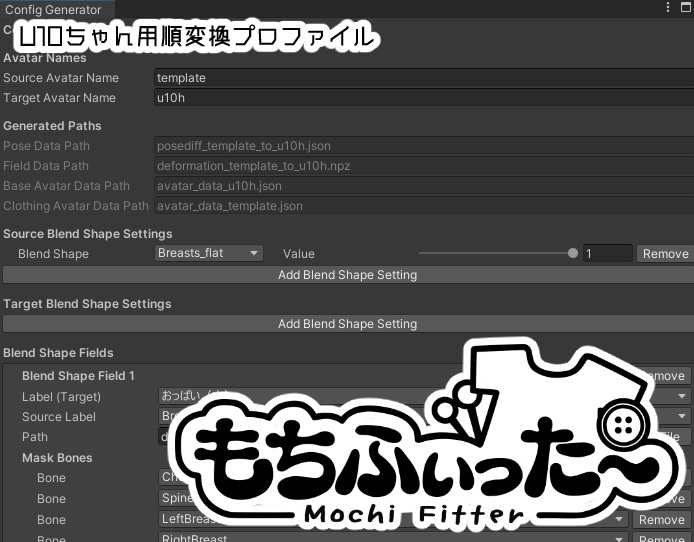 U10ちゃんズ用もちふぃった〜プロファイル