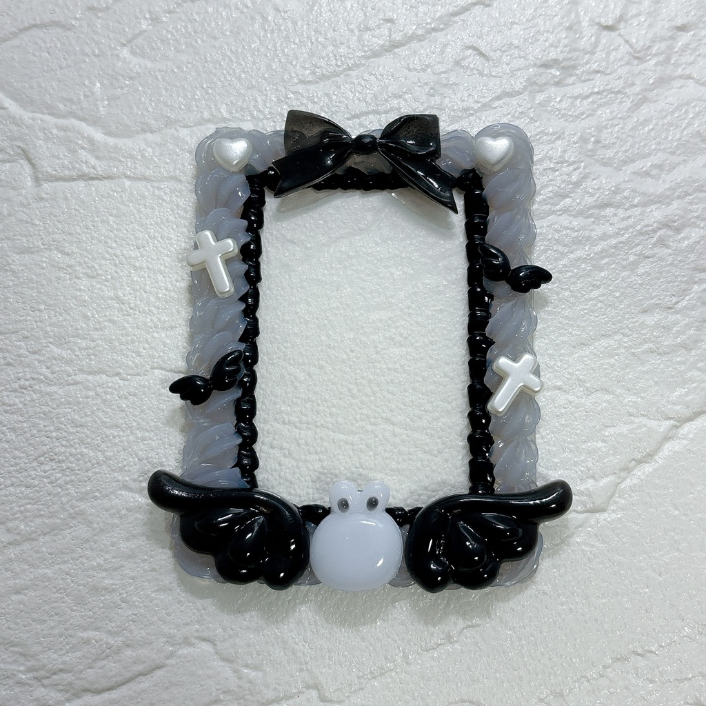 ✟ににうさ堕天使✟(欲望クリアグレー) ホイップデコトレカケース