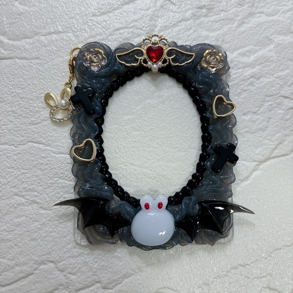 ☾ ににうさデビル☽(秘密の練り物・サークルタイプ) ホイップデコトレカケース