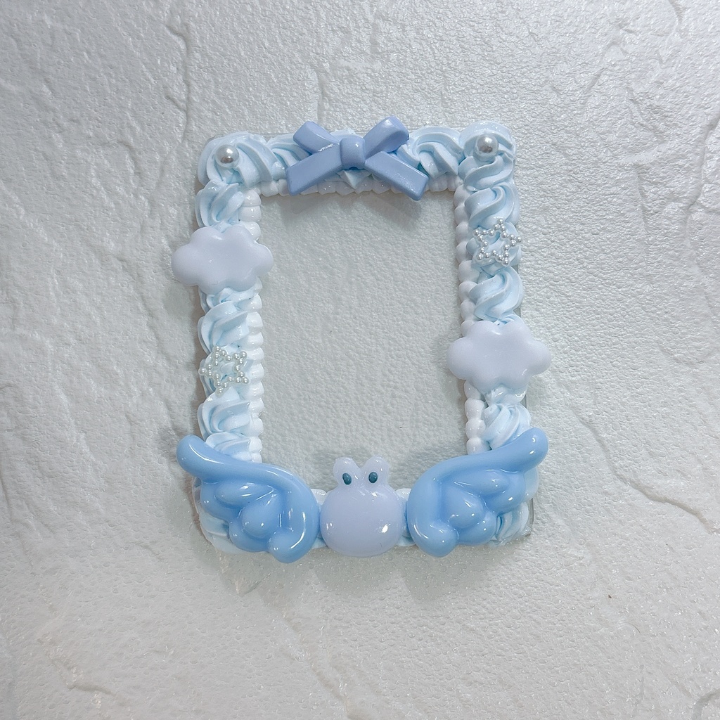 ʚににうさエンジェルɞ(純粋ライトブルー) ホイップデコトレカケース