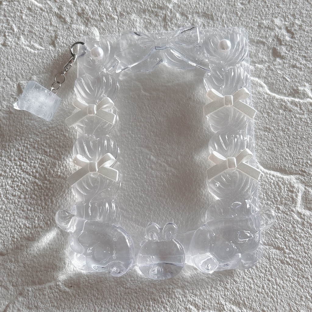 【高透明】冷やしににうさ ホイップデコトレカケース