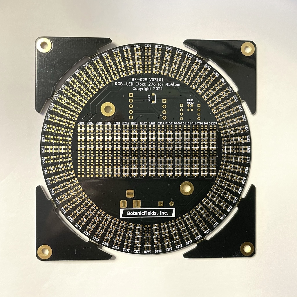 M5Atom 用 RGB LED 276 基板（部品未実装）
