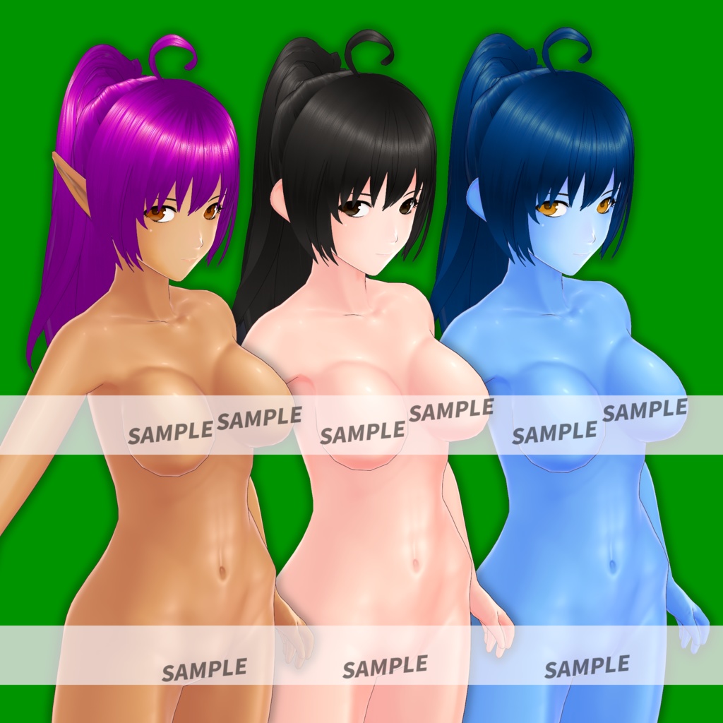 肌テクスチャ・顔用+体用【11色セット】/Skin Textures・Face + Body【11 Colors Set】