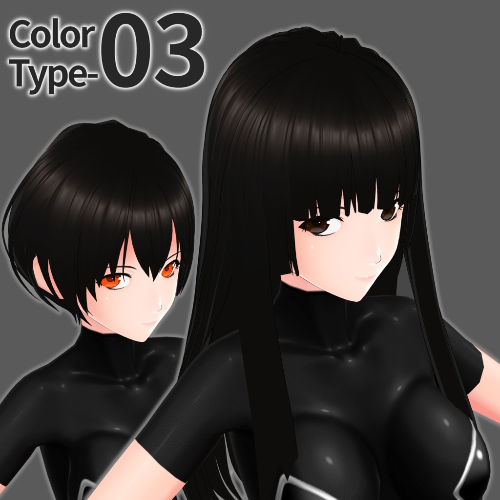 髪テクスチャ・着色済み【8色】/Hair Texture・Colored【8 colors】