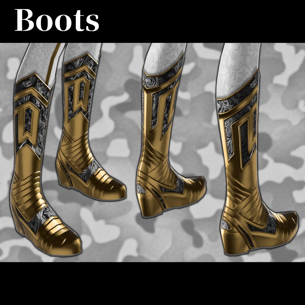 【VRoid】軽装鎧・インナー【TYPE-02】 Light armor and inner【custom item】