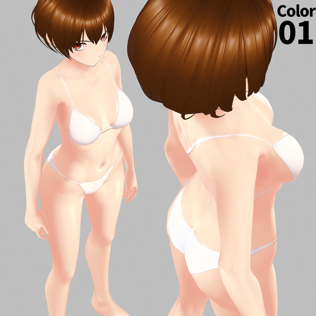 【VRoid】肌・18色セット・カスタムアイテム化済/Skin Textures・18 Colors Set・Custom Items【TYPE-FX3】