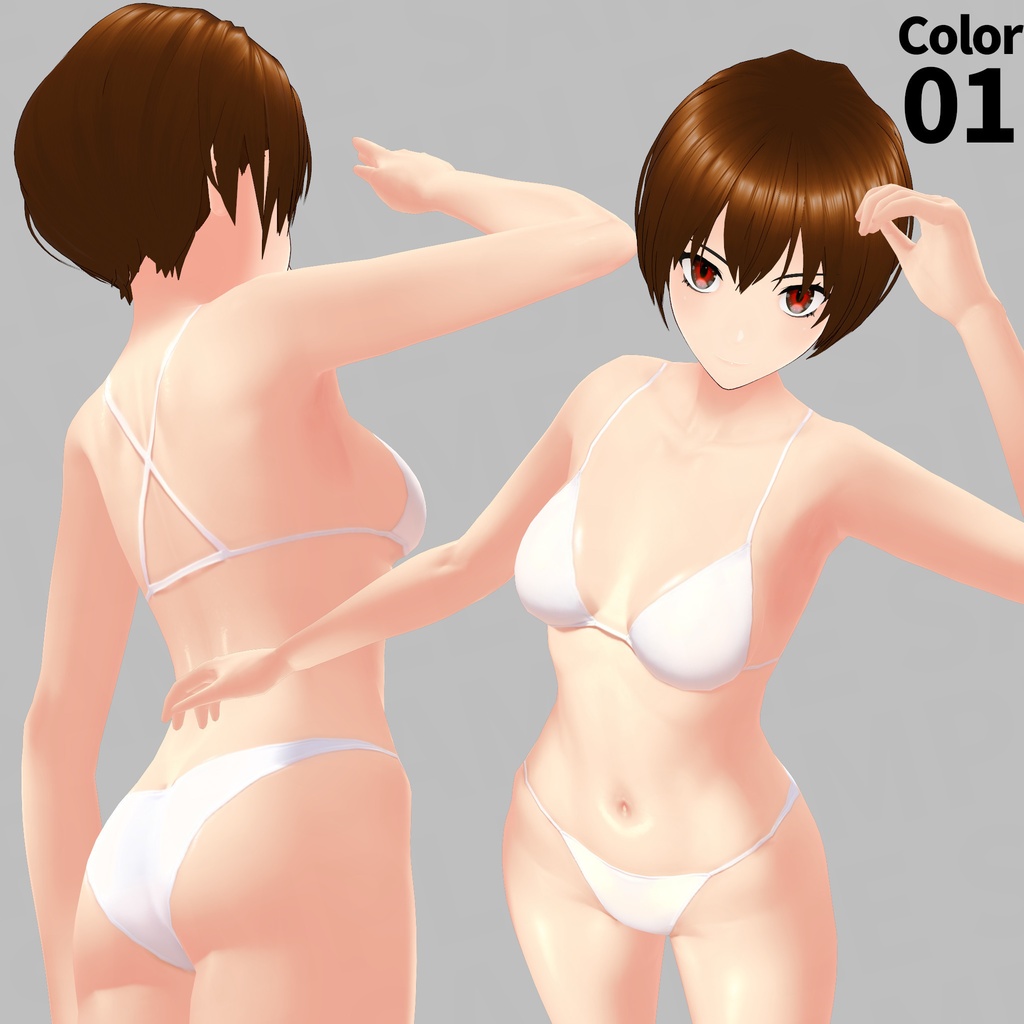 【VRoid】肌・18色セット・カスタムアイテム化済/Skin Textures・18 Colors Set・Custom Items【TYPE-FX3】