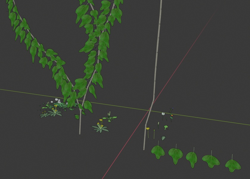 【3Dモデル】春の雑草つめあわせ