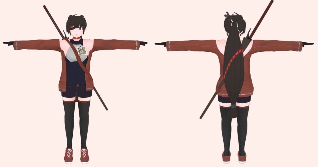 【3Dモデル/3DModel】カムナ/Kamna【VRCAvatar】