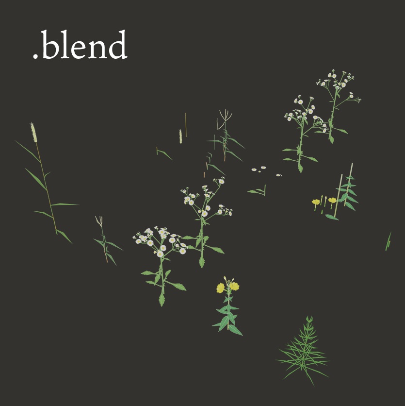 【3Dモデル】夏の雑草つめあわせ