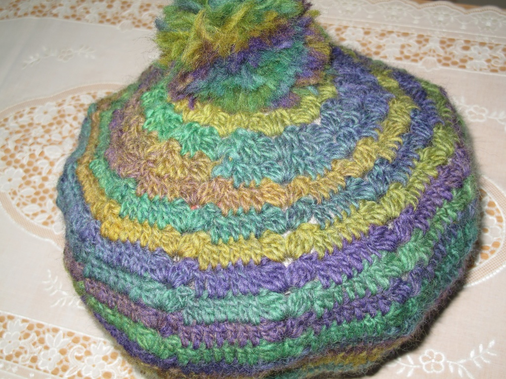 ハンドメイド【玉編みのベレー】