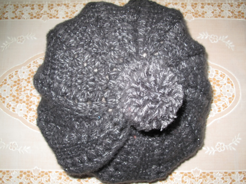 ハンドメイド【玉編みのベレー】