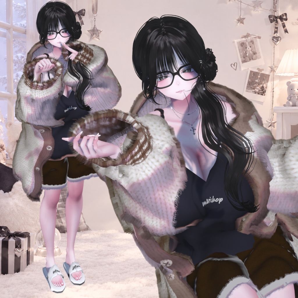 くまさんとおでかけ♡ Bear Cardigan 🧸 13アバター対応