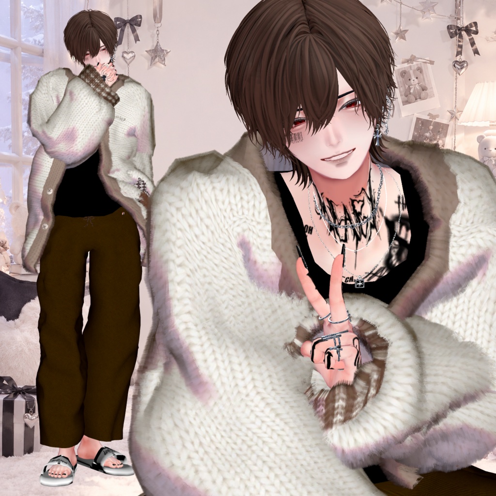 くまさんとおでかけ♡ Bear Cardigan 🧸 13アバター対応