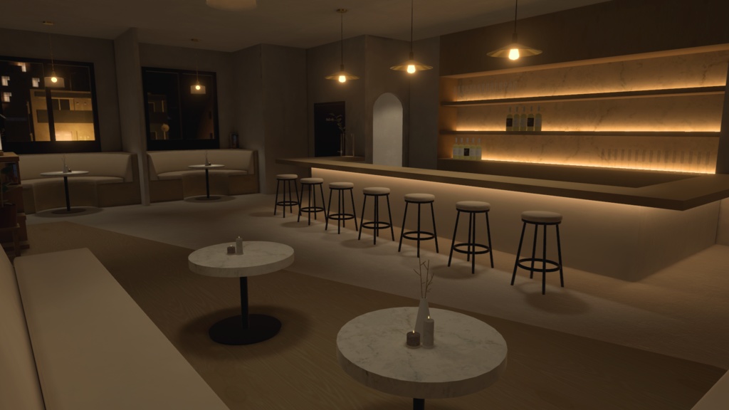 【VRC向けワールド】Bar / Cafe