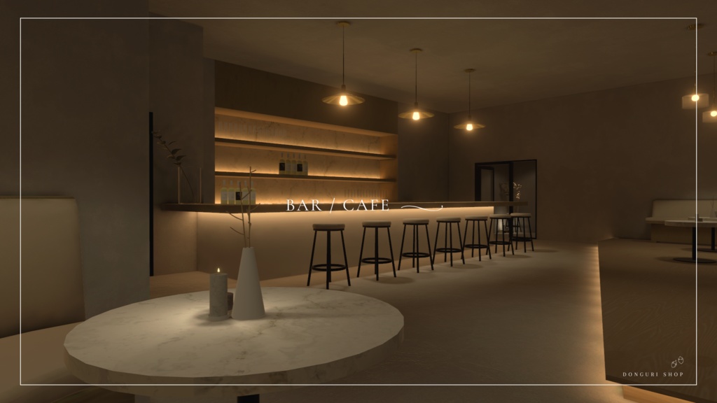 【VRC向けワールド】Bar / Cafe