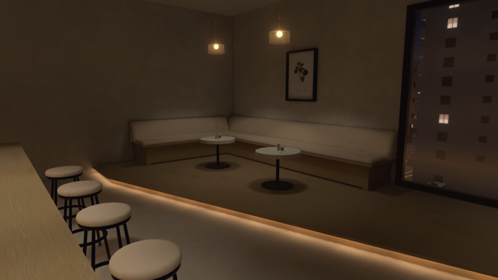 【VRC向けワールド】Bar / Cafe