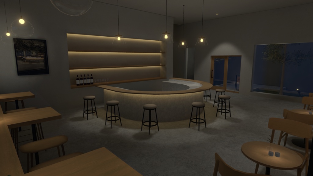 【VRC向けワールド】Bar Hideaway