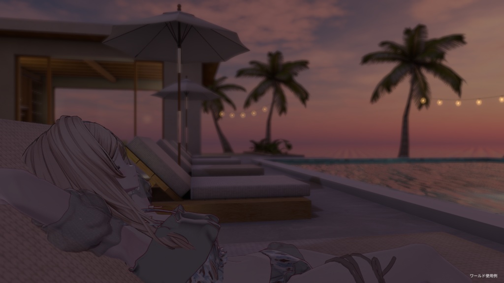 【VRC向けワールド】Poolside Bar