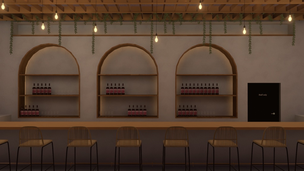 【VRC向けワールド】Poolside Bar