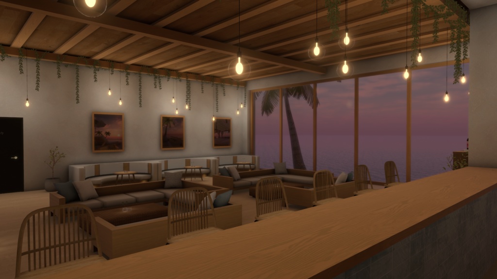 【VRC向けワールド】Poolside Bar