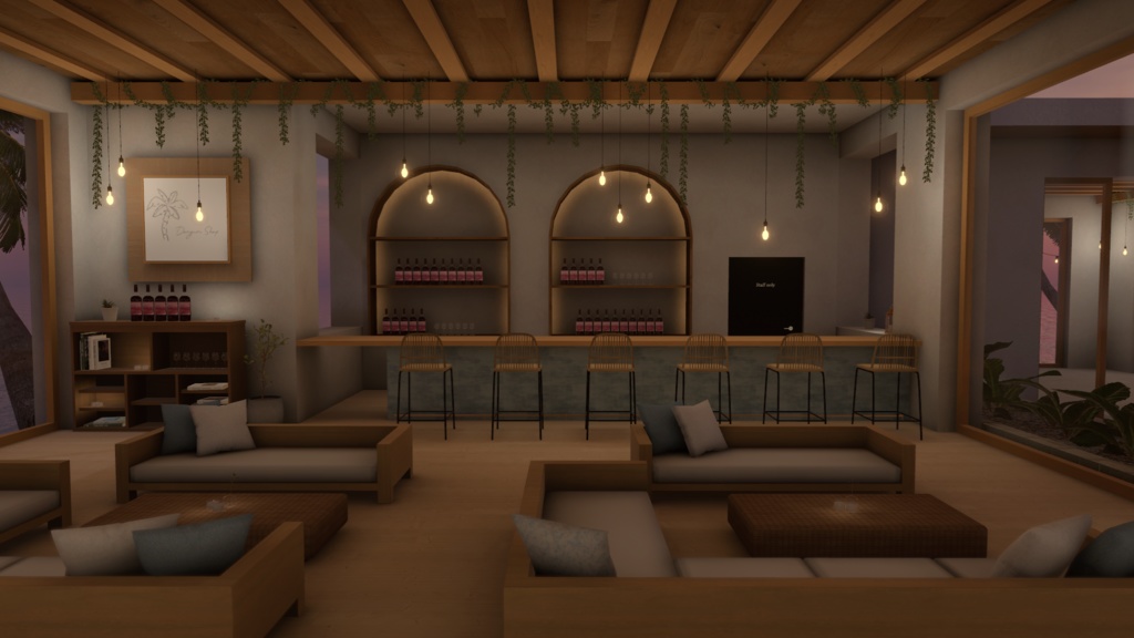 【VRC向けワールド】Poolside Bar