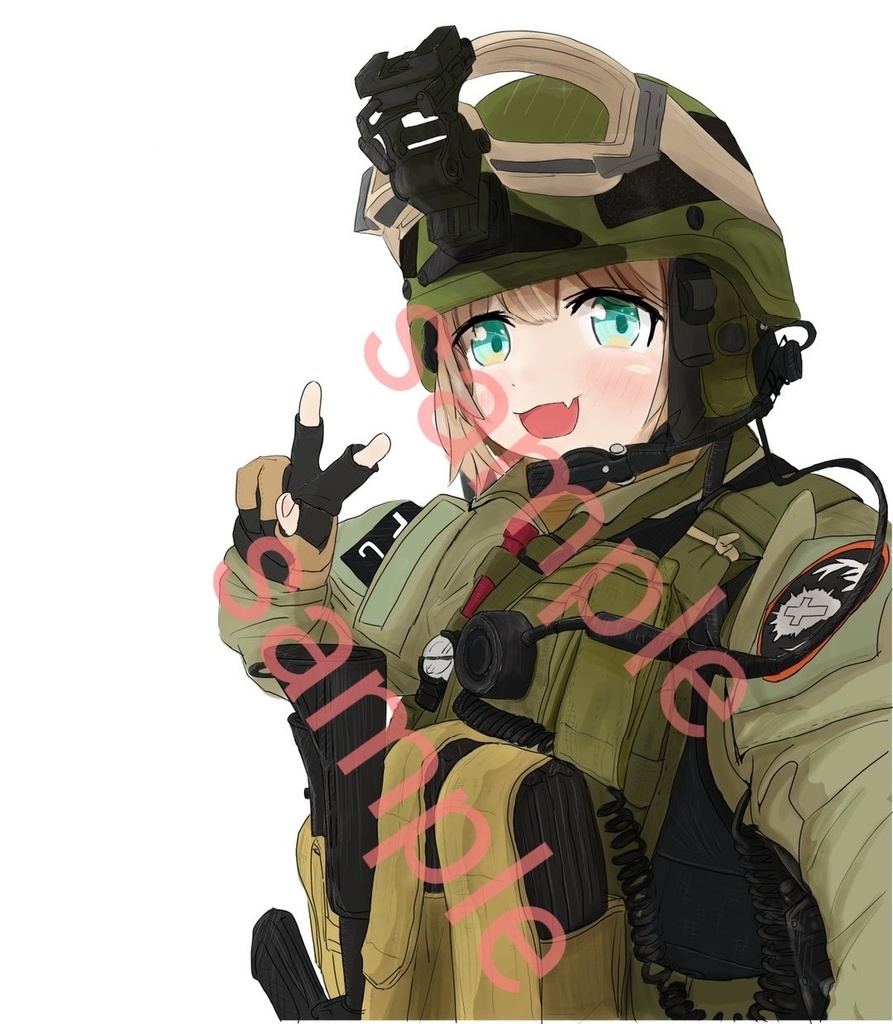 イェーガーちゃん(仮)ステッカー　大サイズ