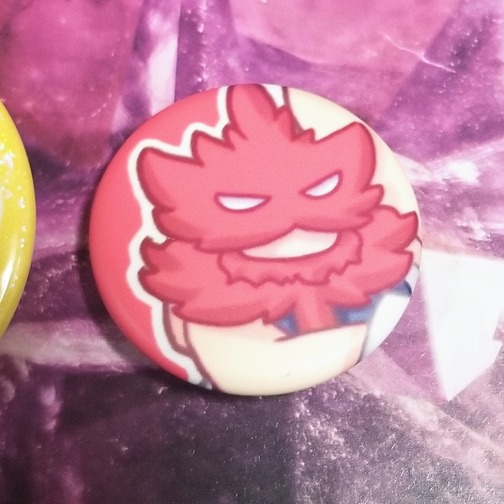 しょたホとえんでば人形の缶バッジ。【ホー炎】