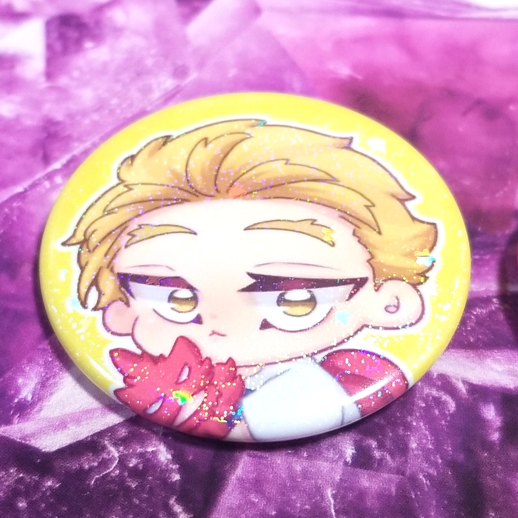 しょたホとえんでば人形の缶バッジ。【ホー炎】