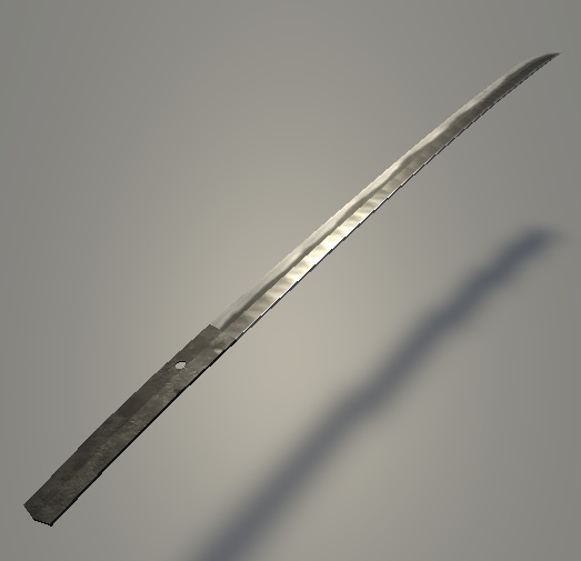△244 無銘の日本刀 3Dモデル unitypackage