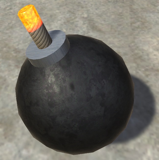 △518 n秒で爆発する爆弾 3Dモデル+エフェクト+スクリプト unitypackage