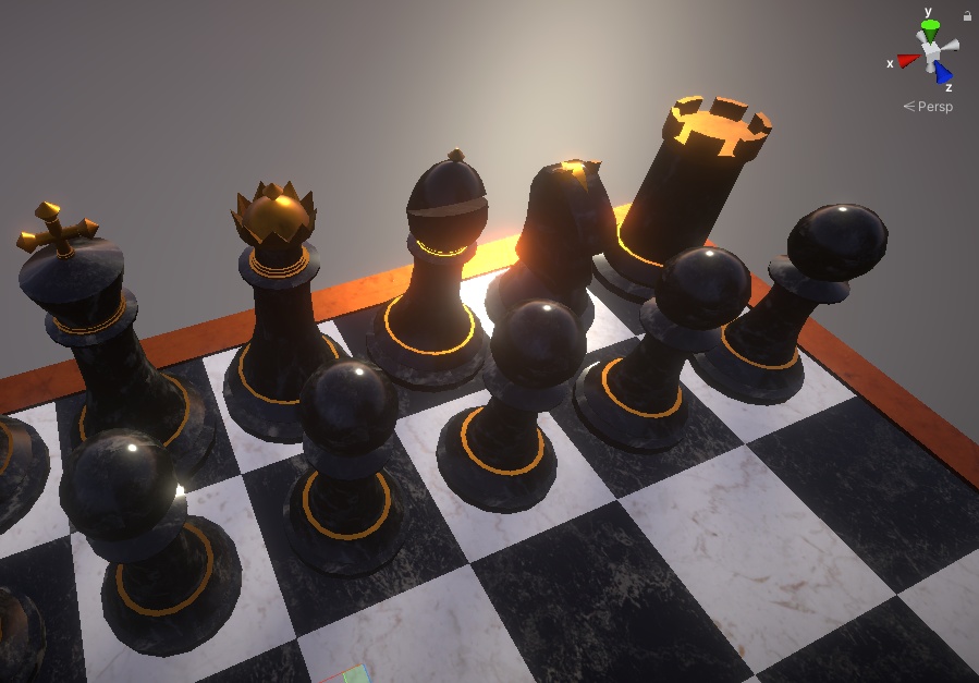 △24834 リアルなチェス駒&チェス盤セット 3Dモデル fbx