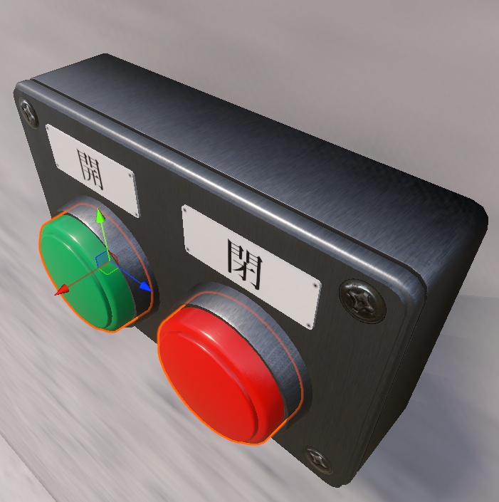 【Unity URP】開閉ボタン / 工場・研究施設・ホラー・脱出ゲーム向け3Dモデル