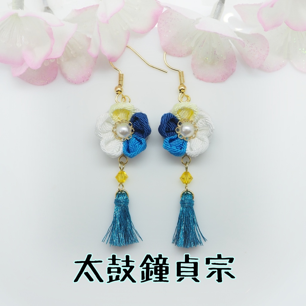 つまみ細工のピアス&イヤリング