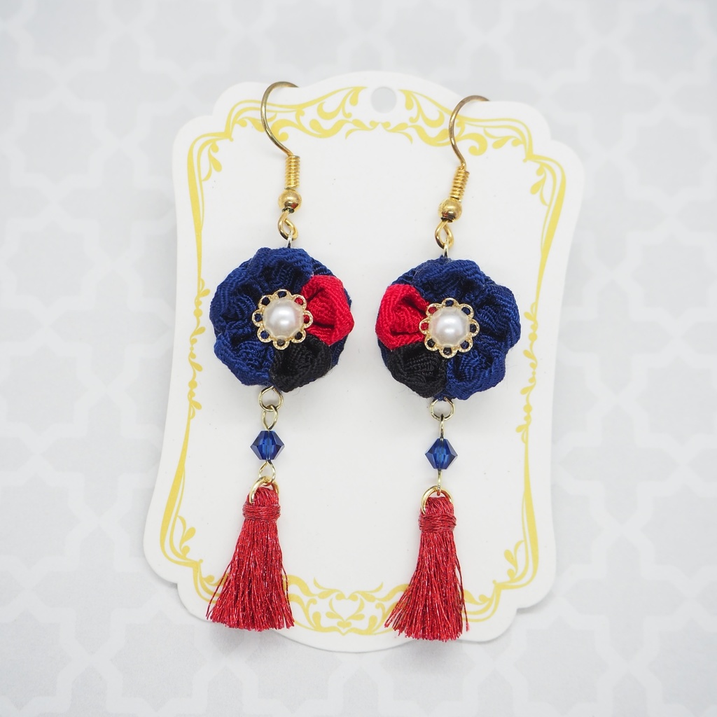 つまみ細工のピアス&イヤリング