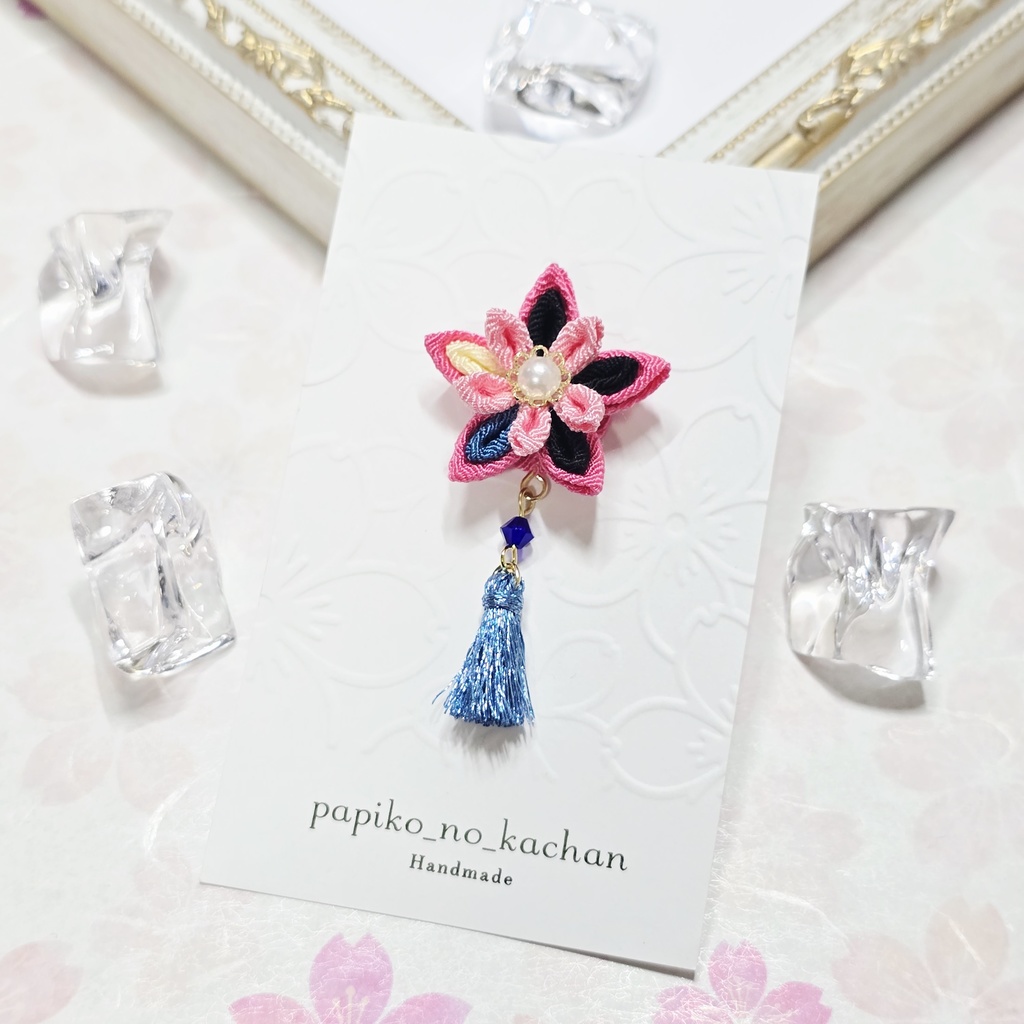 もちマス用 つまみ細工の髪飾り♪