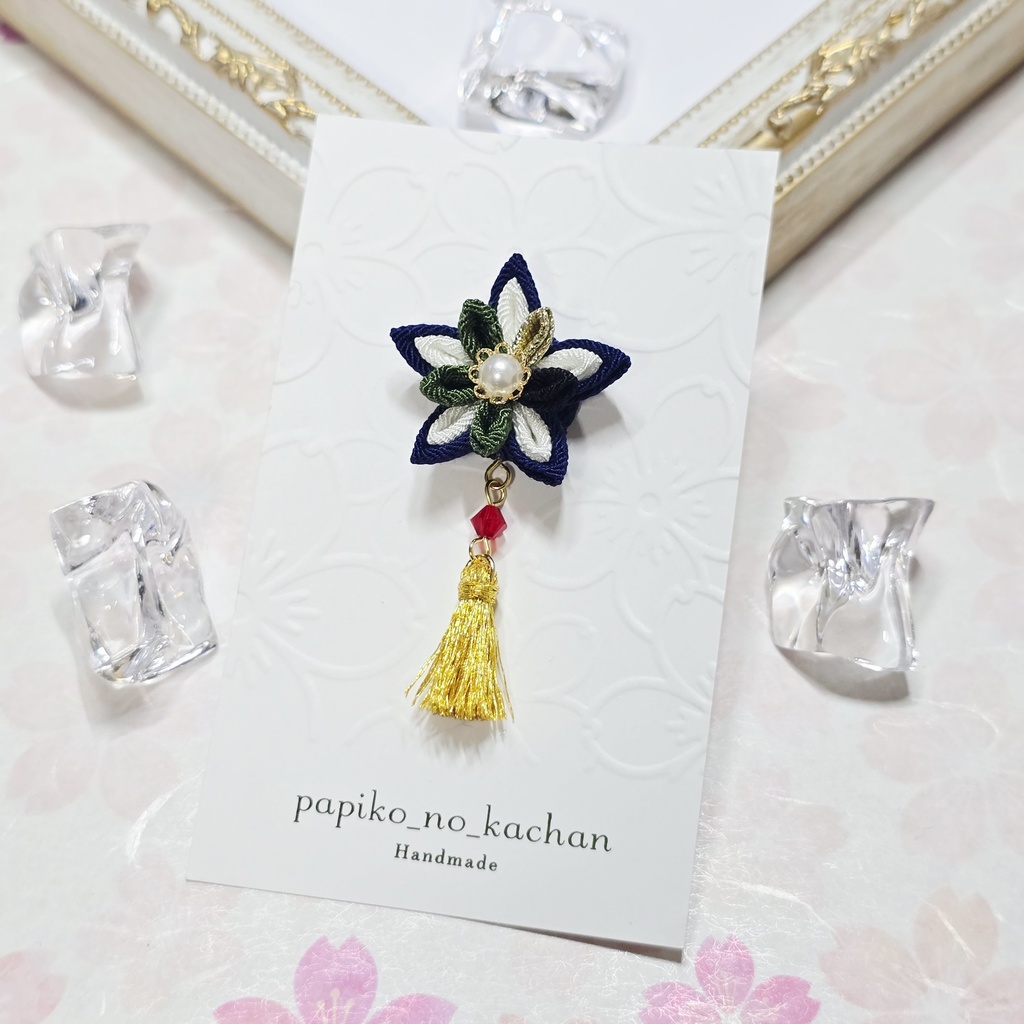 もちマス用 つまみ細工の髪飾り♪