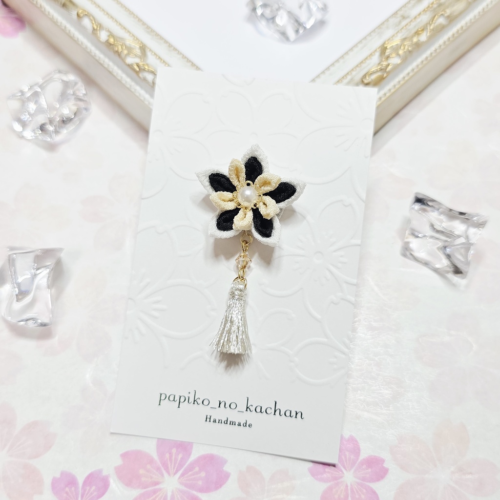 ぬいちゃんの髪飾り♪(剣つまみ)