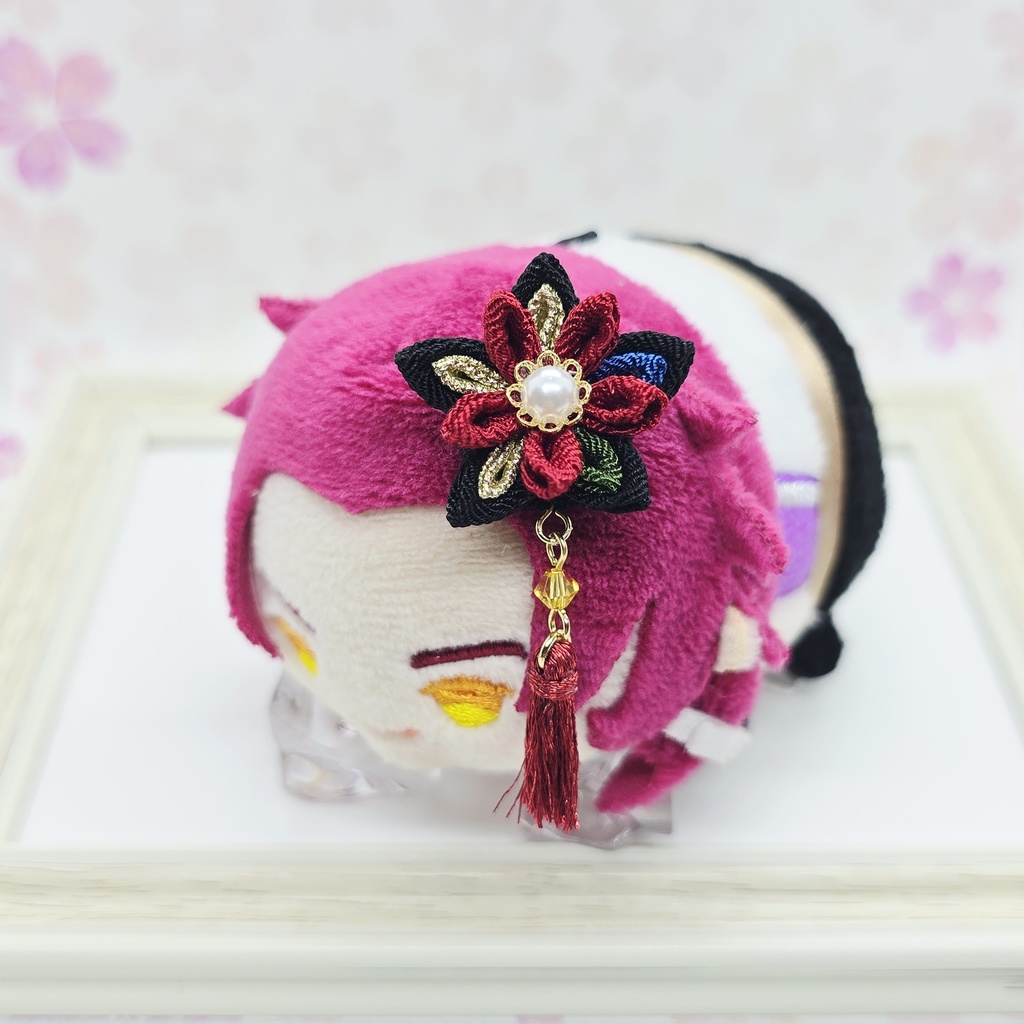 ぬいちゃんの髪飾り♪(剣つまみ)