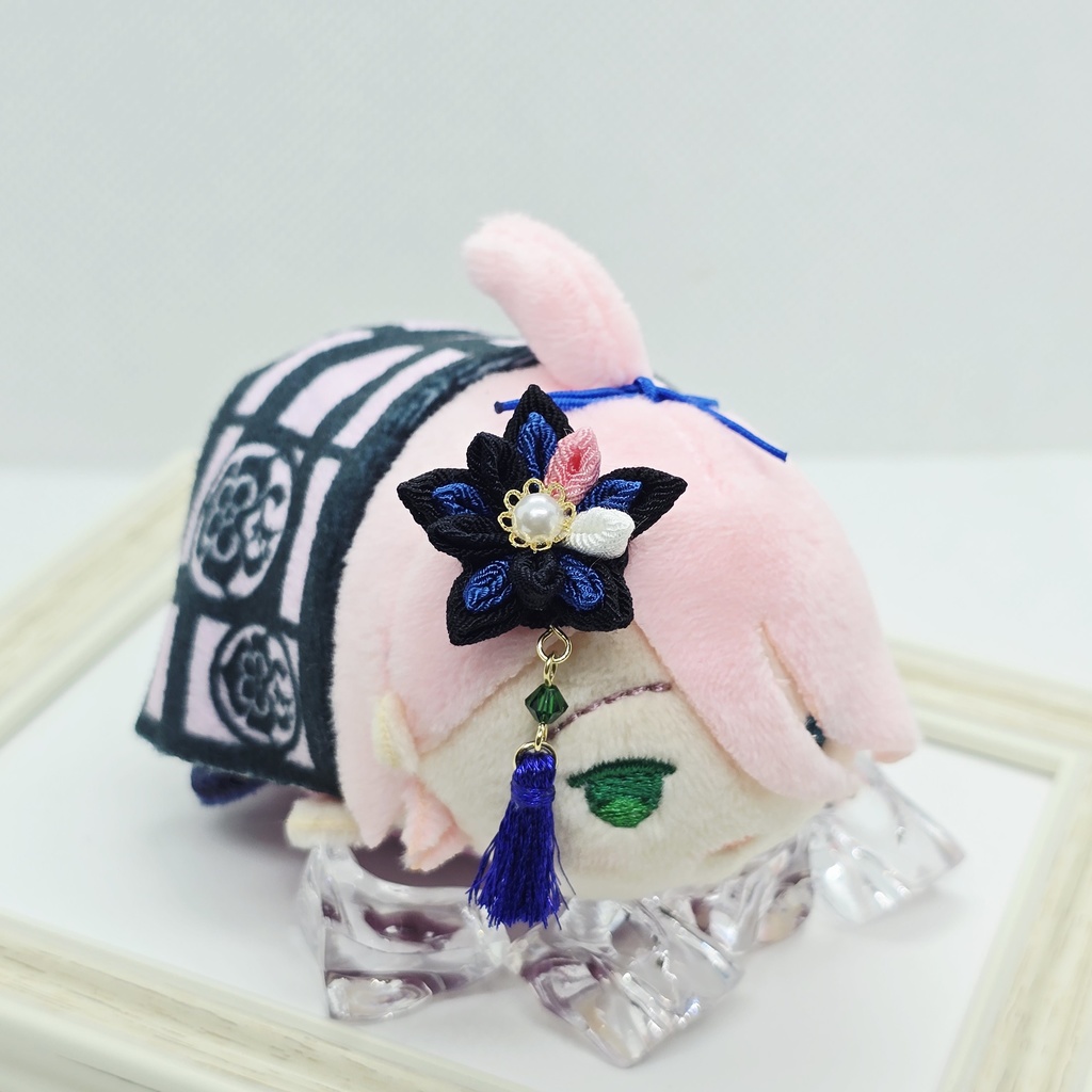 主とお揃いセット(ぬいちゃんの髪飾り)