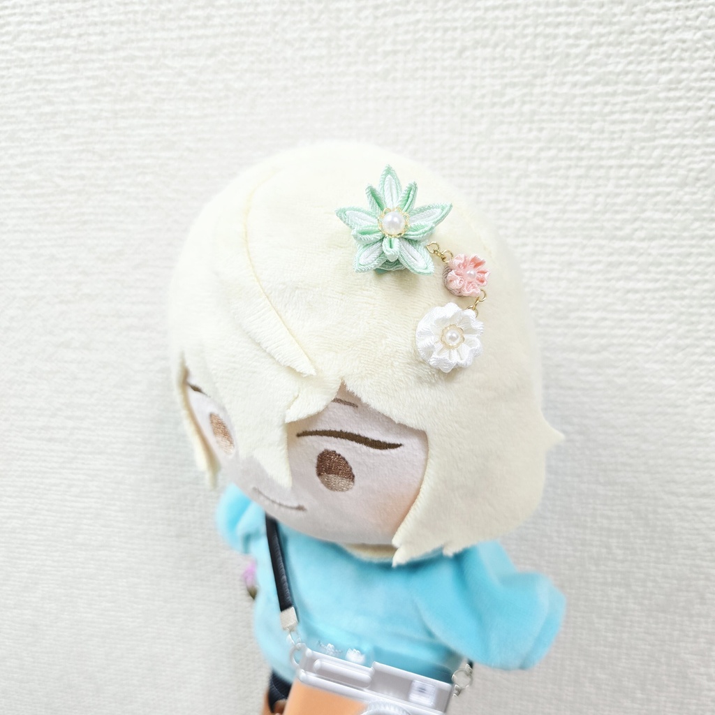 ぬいちゃんの3連髪飾り♪