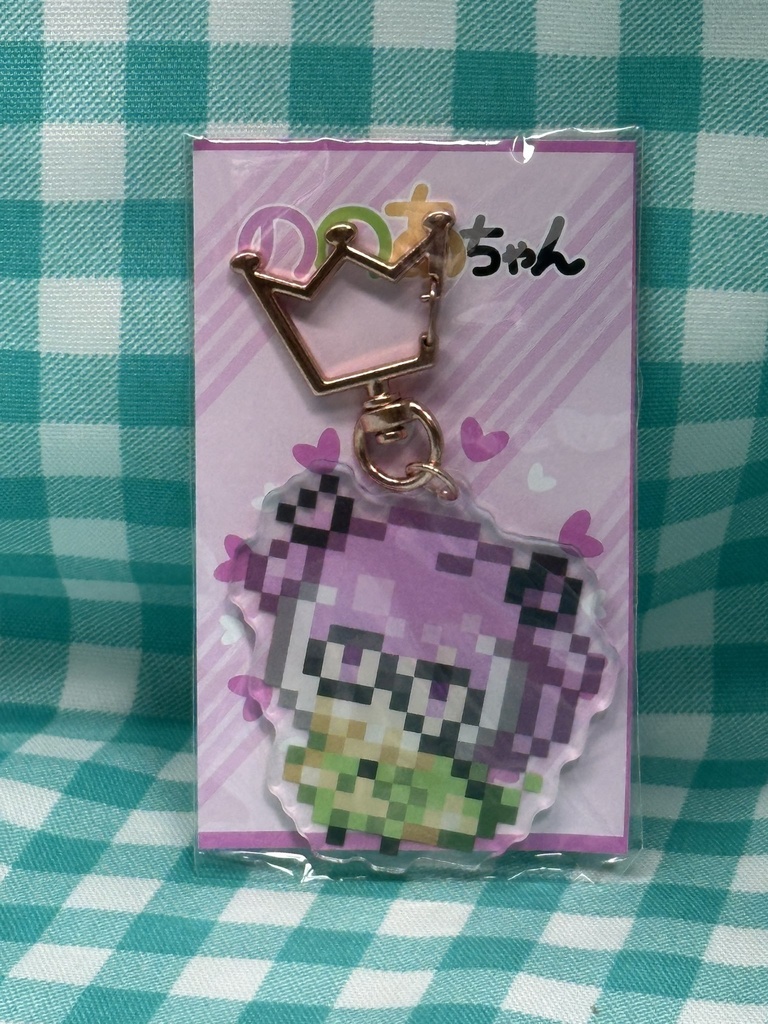 アクリルキーホルダー　ののあちゃん（ドットver）