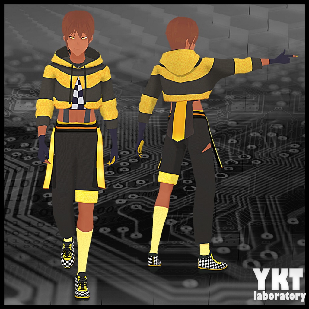 VRoid Futuristic Idol / VTuber Male Outfit ~ 3 Colors Set / アイドル