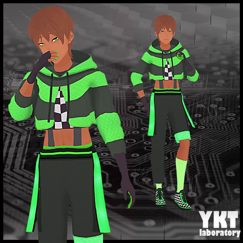VRoid Futuristic Idol / VTuber Male Outfit ~ 3 Colors Set / アイドル