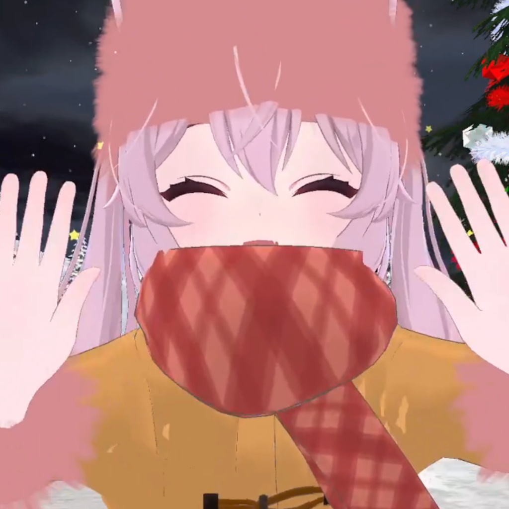 【VRChat】あったかモフモフセット(ウシャンカ・アームウォーマー)【Pomu Style】