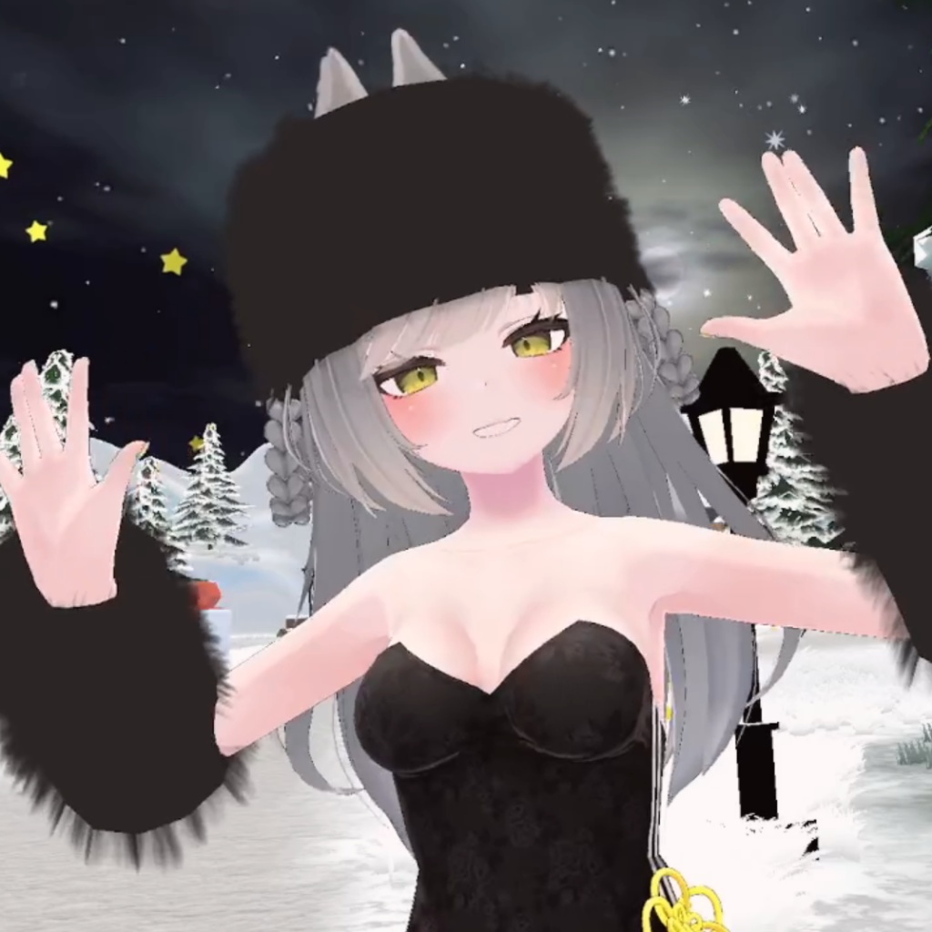 【VRChat】あったかモフモフセット(ウシャンカ・アームウォーマー)【Pomu Style】