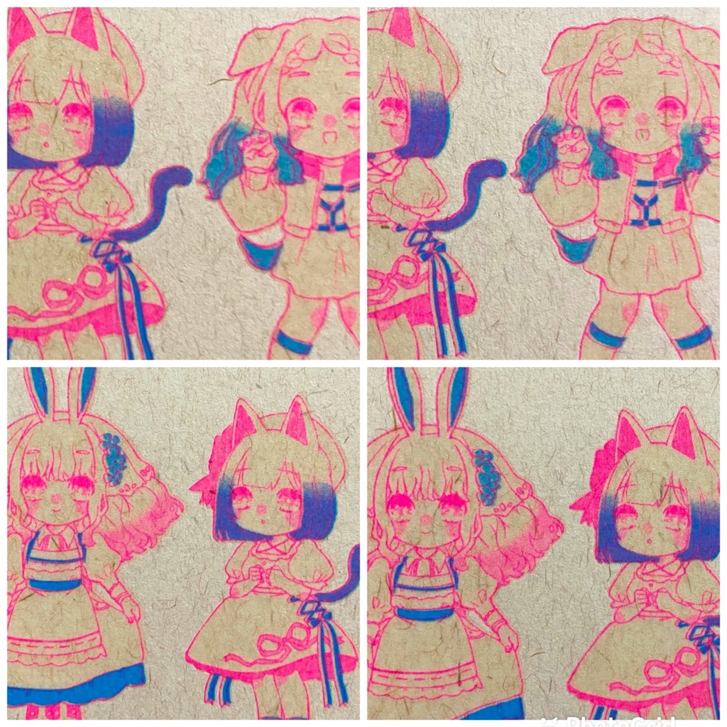 けもみみ女の子ノート&シールセット