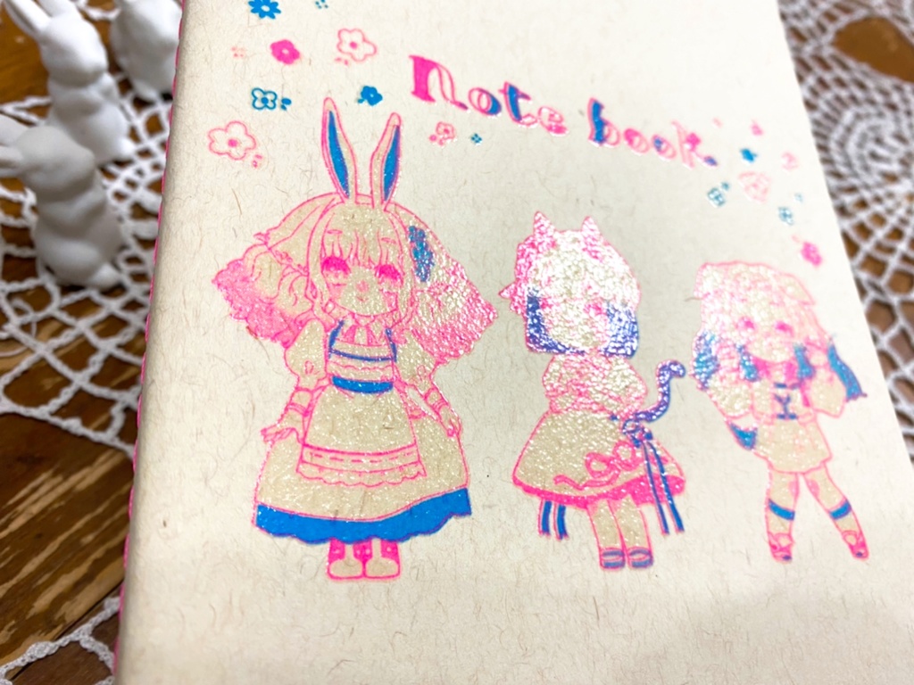 けもみみ女の子ノート&シールセット